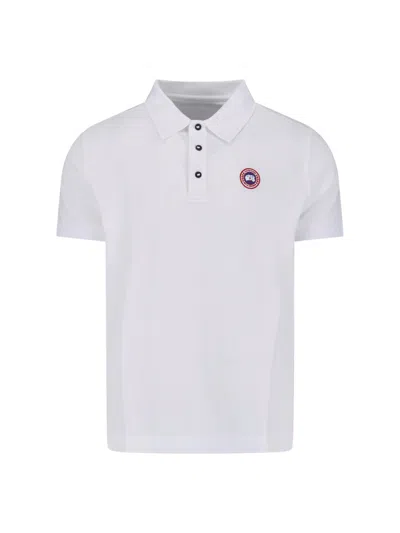 Canada Goose Polo Logo "beckley" In White