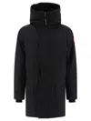 Canada Goose Long Black Coat With High Collar