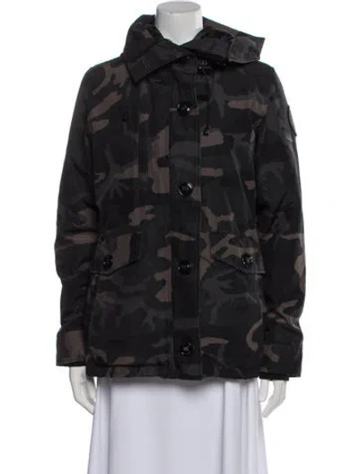 Pre-owned Canada Goose Printed Down Jacket In Gray