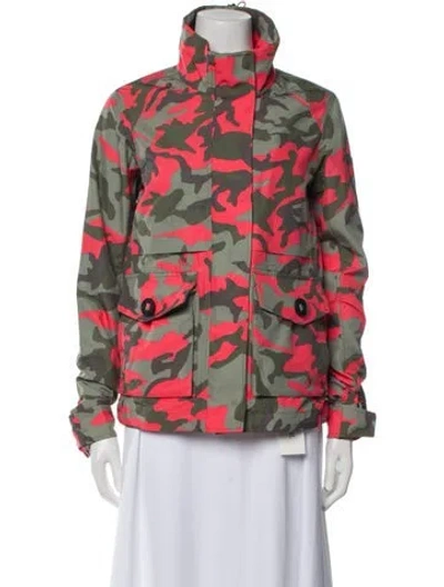 Pre-owned Canada Goose Printed Jacket In Green
