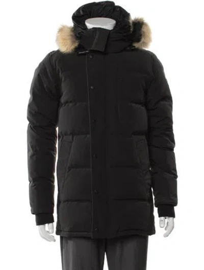 Pre-owned Canada Goose Puffer Coat In Black