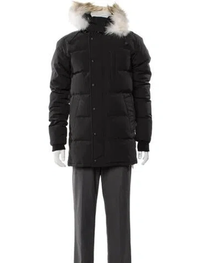 Pre-owned Canada Goose Puffer Coat In Black