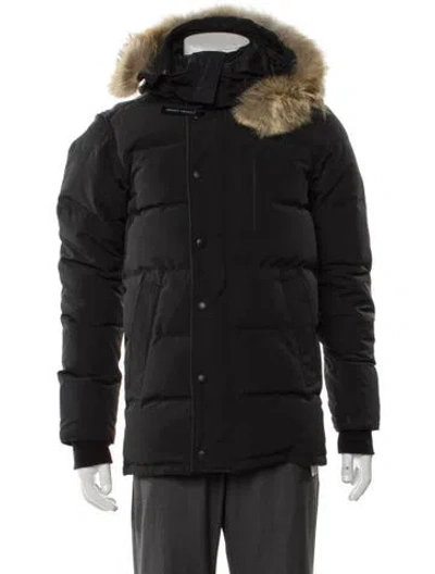 Pre-owned Canada Goose Puffer Coat In Black