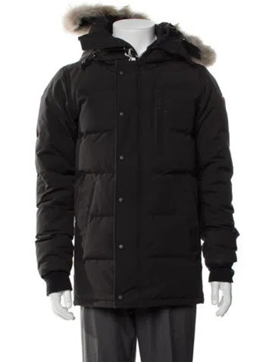 Pre-owned Canada Goose Puffer Coat In Black