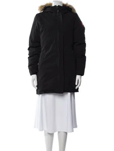 Pre-owned Canada Goose Puffer Coat In Black