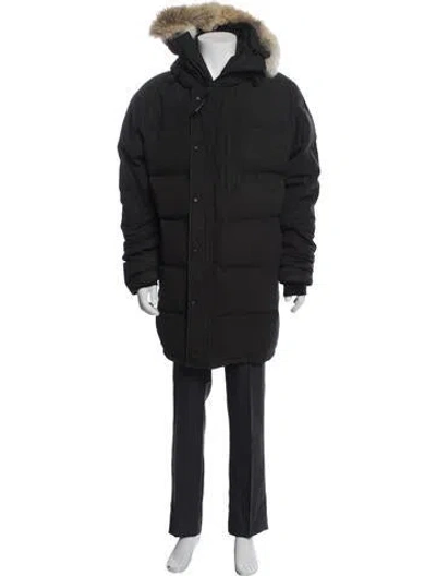 Pre-owned Canada Goose Puffer Coat In Black