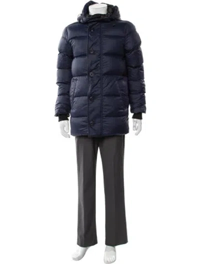 Pre-owned Canada Goose Puffer Coat In Blue