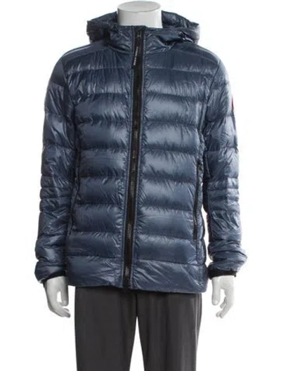 Pre-owned Canada Goose Puffer Coat In Blue