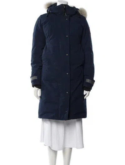 Pre-owned Canada Goose Puffer Coat In Blue