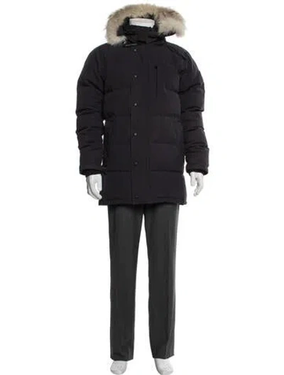Pre-owned Canada Goose Puffer Coat In Blue