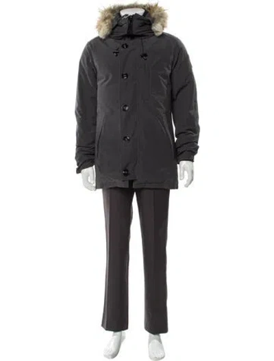 Pre-owned Canada Goose Puffer Coat In Gray