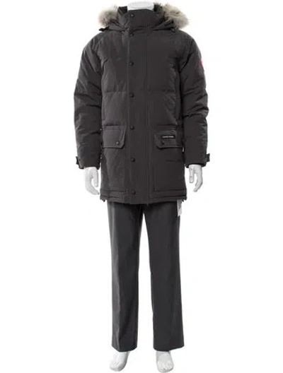 Pre-owned Canada Goose Puffer Coat In Gray