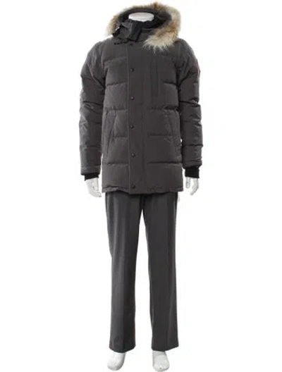 Pre-owned Canada Goose Puffer Coat In Gray