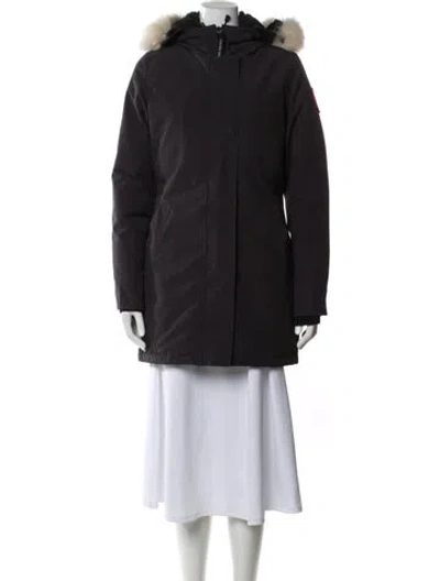 Pre-owned Canada Goose Puffer Coat In Gray