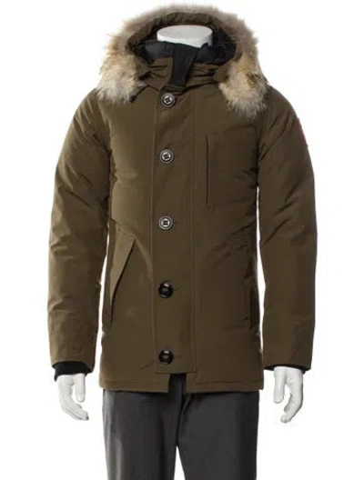 Pre-owned Canada Goose Puffer Coat In Green