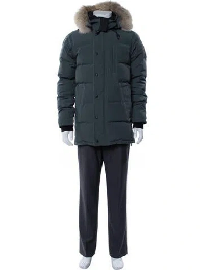 Pre-owned Canada Goose Puffer Coat In Green