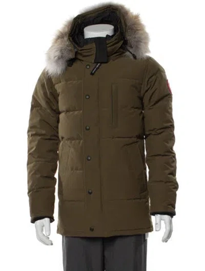 Pre-owned Canada Goose Puffer Coat In Green