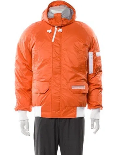 Pre-owned Canada Goose Puffer Coat In Orange