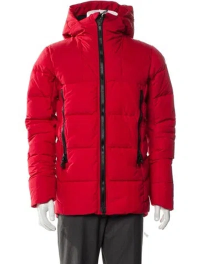Pre-owned Canada Goose Puffer Coat In Red