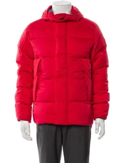 Pre-owned Canada Goose Puffer Coat In Red