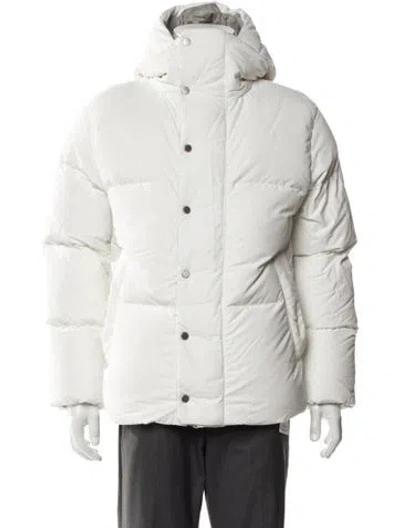 Pre-owned Canada Goose Puffer Coat In White
