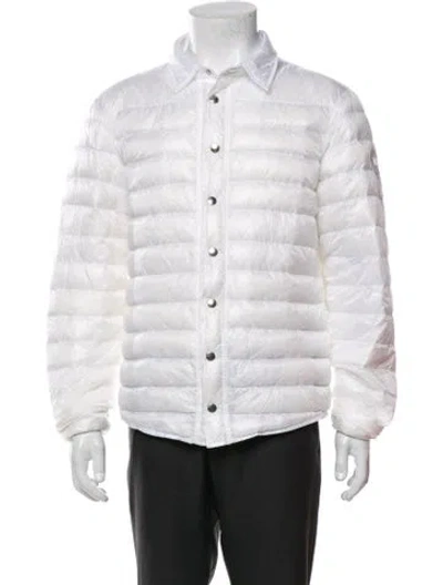 Pre-owned Canada Goose Puffer Coat In White
