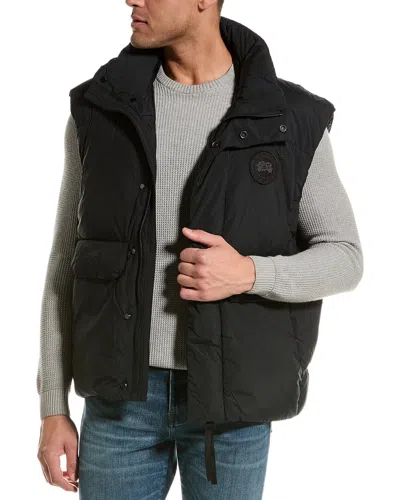 Canada Goose Puffer Down Vest In Black