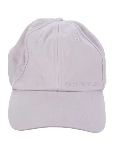 Pre-owned Canada Goose Purple Cotton  Baseball Cap With Velcro Strap At Back