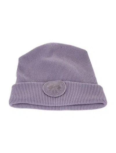 Pre-owned Canada Goose Purple Knitted Beanie