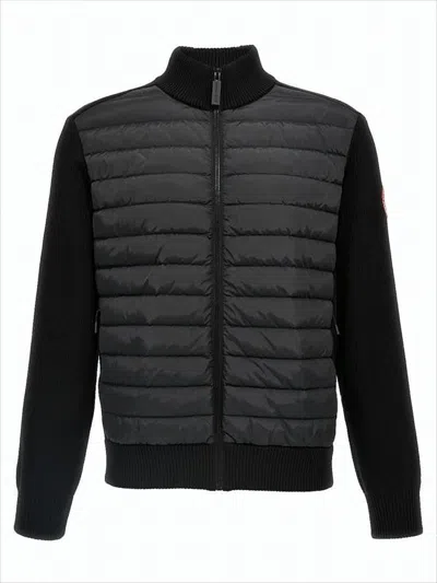 Canada Goose Down-merino Wool Hybridge Puffer Jacket In Black