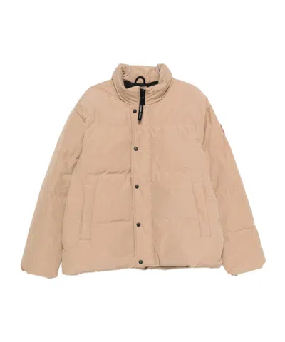 CANADA GOOSE CANADA GOOSE BAYVIEW LOGO PATCH DOWN JACKET