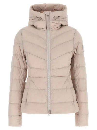Canada Goose Clair Tonal Disc Chevron-quilted Jacket In Gray