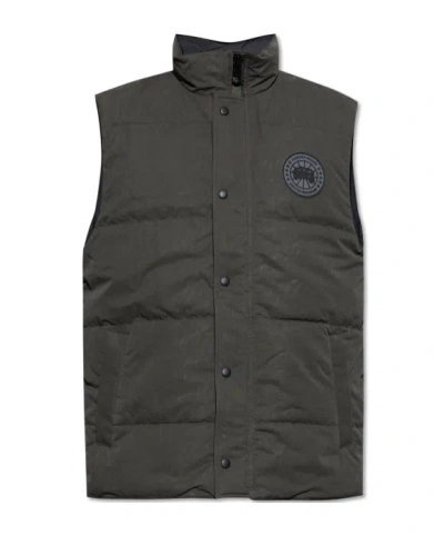Canada Goose Quilted Down Vest In Black