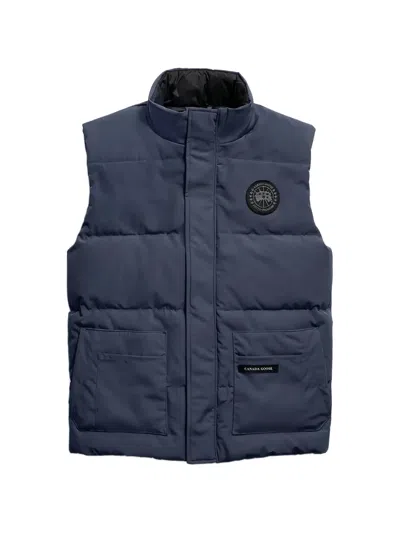 Canada Goose Quilted Gilet Jackets In Blue