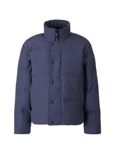 Canada Goose Quilted High-neck Jacket In Blue
