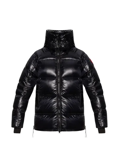 Canada Goose Quilted Hooded Jacket In Black