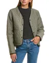 Canada Goose Khaki 'black Label' Annex Liner Reversible Jacket In Green
