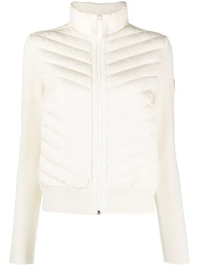 Canada Goose Womens Cottongrass-linaigrette Hybridge Padded Wool-down Jacket Xs In White