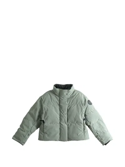 Canada Goose Quilted Logo-patch Puffer Jacket In Green