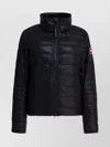 Canada Goose Quilted Long Sleeve High Collar Jacket In Black