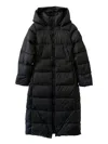 Canada Goose Quilted Puffer Coat With Hood In Black