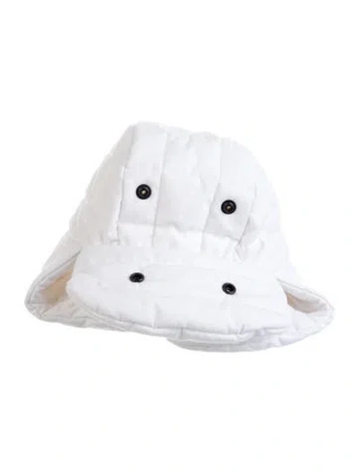 Pre-owned Canada Goose Quilted Puffer Hat In White