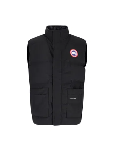 Canada Goose Quilted Puffer Vest In Black