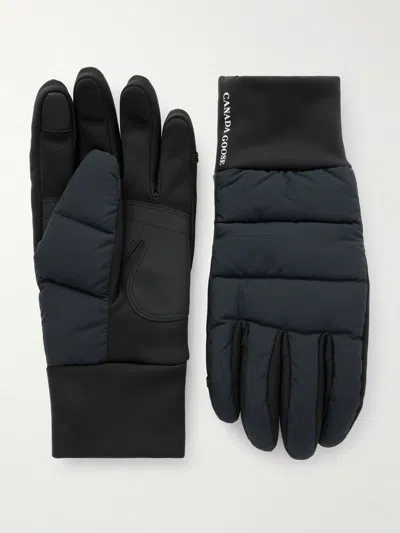 Canada Goose Insulated Gloves Featuring Elasticated Cuffs In Black