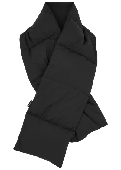 Canada Goose Quilted Shell Scarf In Black