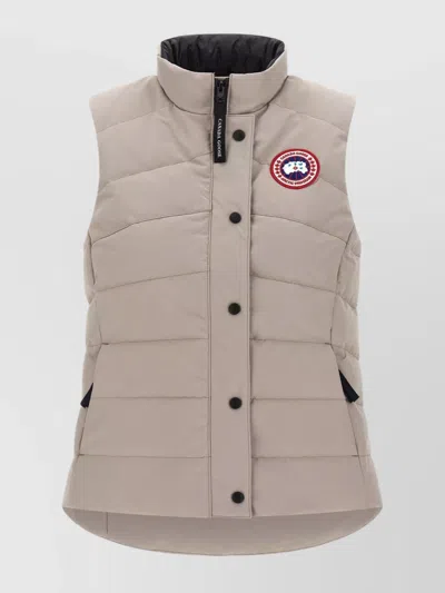 CANADA GOOSE QUILTED SLEEVELESS HIGH COLLAR VEST