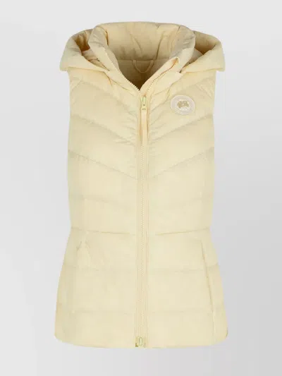 CANADA GOOSE QUILTED SLEEVELESS HOODED VEST