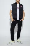Canada Goose Ribbed Collar Sleeveless Quilted Jacket In Black