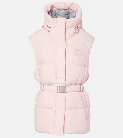 Canada Goose Rayla Belted Down Vest In Pink Quartz