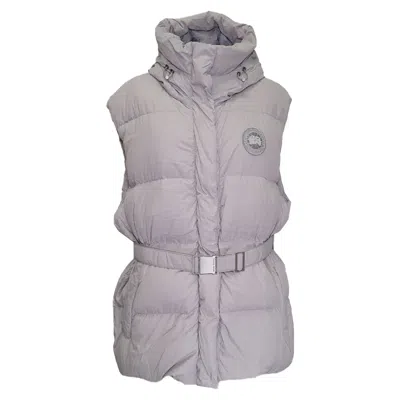 Canada Goose Rayla Belted Vest In Grey Polyamide In Gray